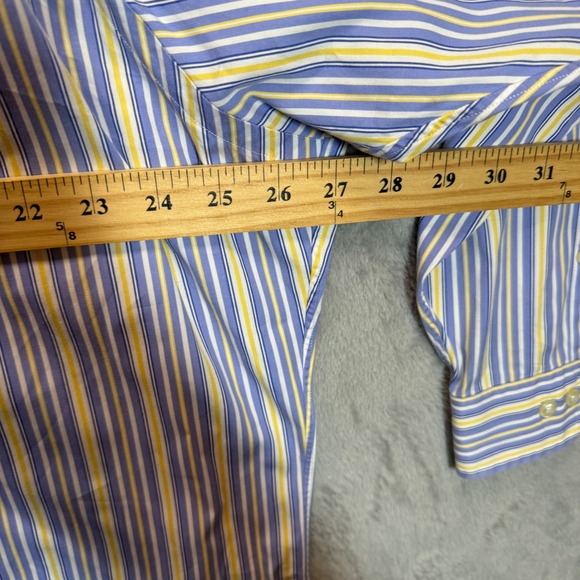 Ralph Lauren Striped Button Down Shirt Classic Fit Long‎ Sleeve 18-34/35 - Picture 6 of 8